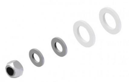 Jeu de vis levier de frein à main - 208230.001 - Levier de frein à main