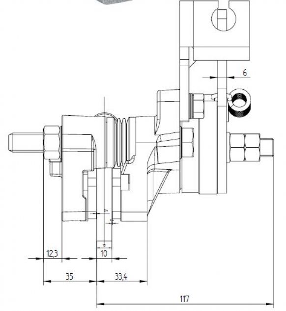 Frein à disque à étrier flottant à commande mécanique - 106770.02 - Freins industriels