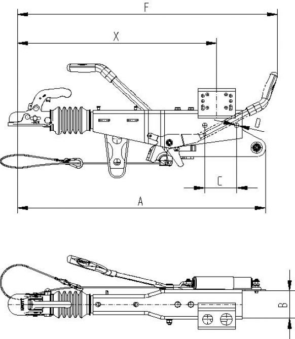Dispositif d'inertie tube de bride - 203995.001 - Attelage à inertie