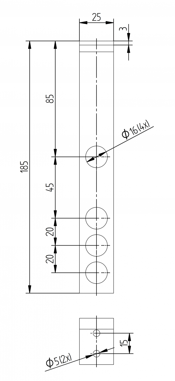 Support de barre galvanisée - 34087493 - Dispositif de transmission