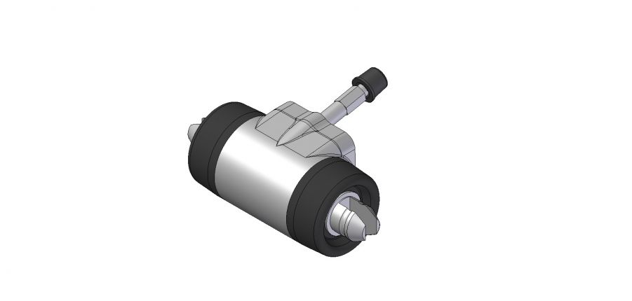 Vérin de roue Ø25,40mm gauche - 35395.02 - Vérin de roue