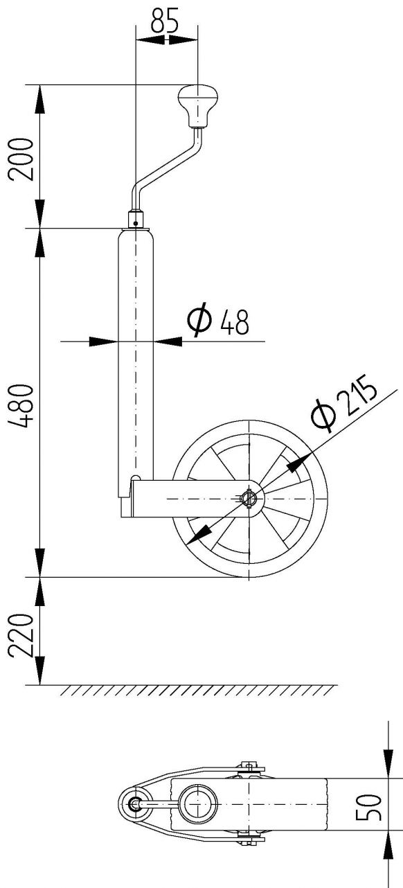 Roue d'appui TK48 - 400271.001 - Roues d'appui
