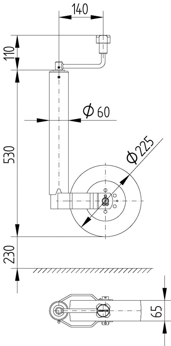 Roue d'appui TK60 - 400284.001 - Roues d'appui