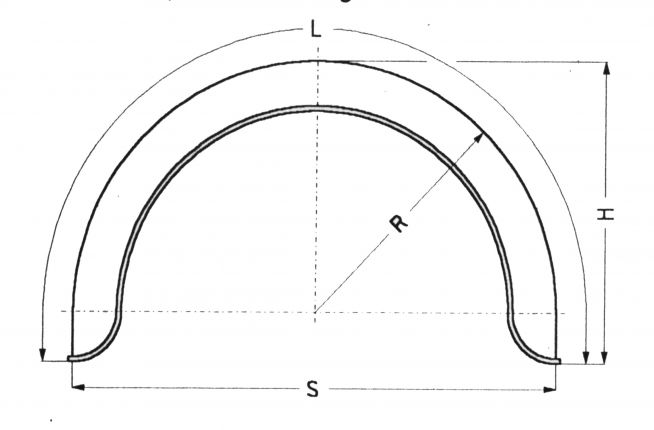 Garde-boue à un essieu en tôle ronde - 401599.001 - Garde-boue