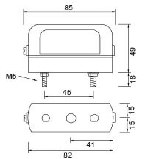 Regpoint Small - 402524.001 - Feux de plaque d'immatriculation