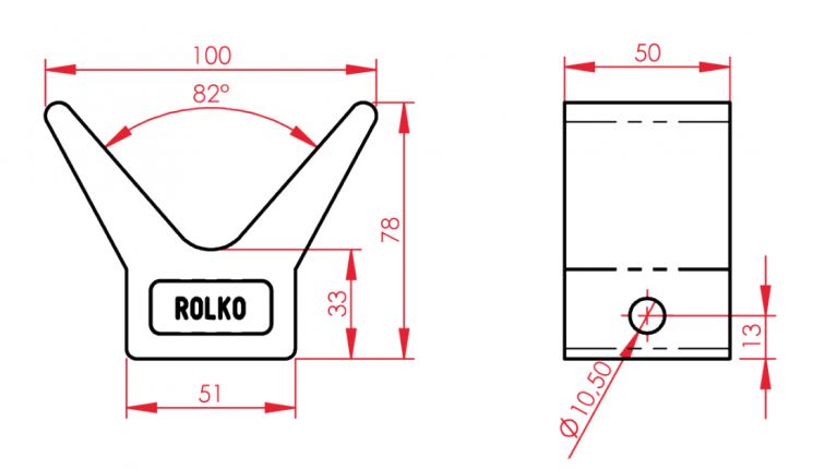 Support de proue - 402809.010 - Remorque pour bateau