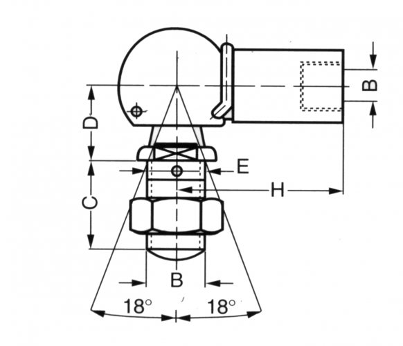 Articulation angulaire - 402912.001 - Ressorts à gaz accessoires