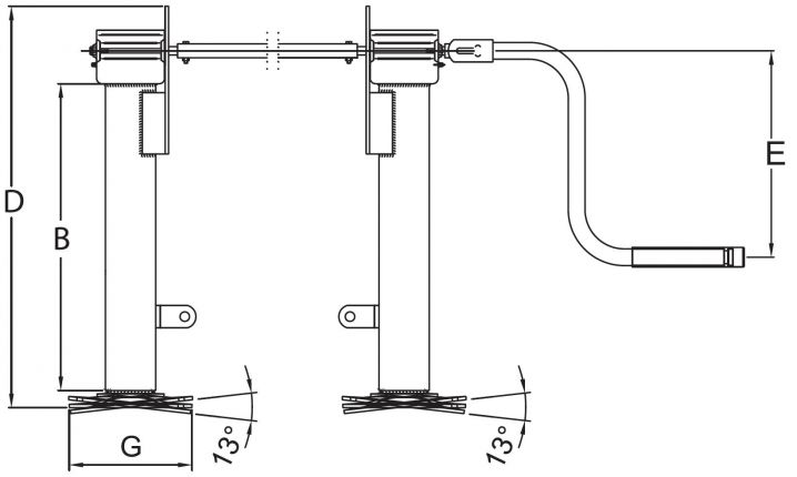 Dispositif de support DG2800 - 403527.001 - Pieds de support