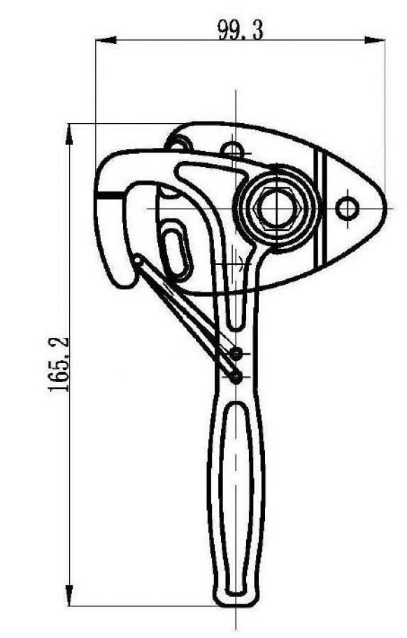 Verrouillage à levier oblique - 403867.001 - Fermetures