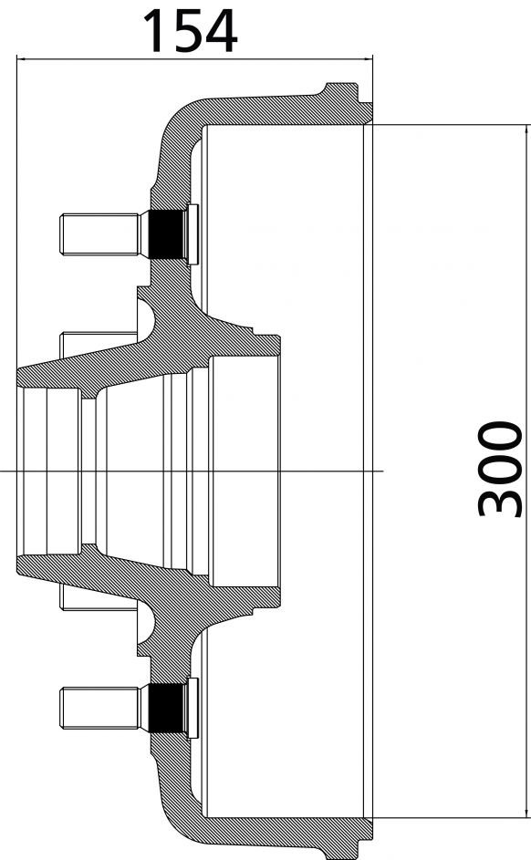 Moyeu de frein 300 - 403964P002 - Moyeu du frein