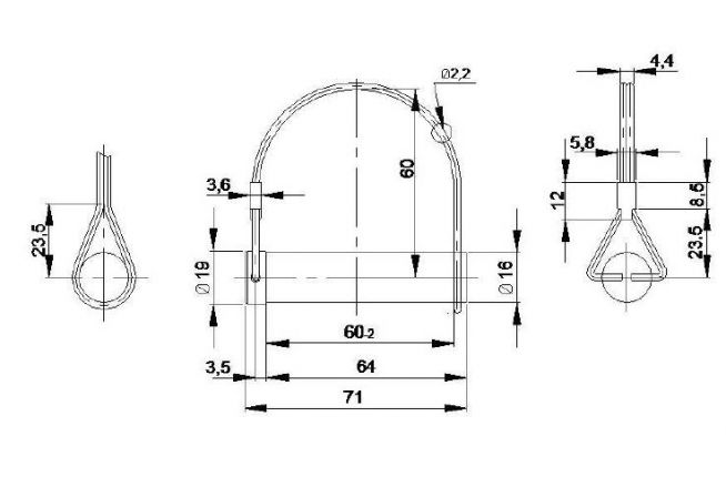 Broche de charnière - 404275.001 - Charnières