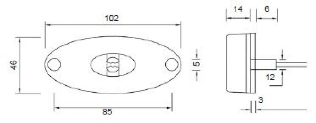Flatpoint 2 LED - 404555.001 - Position de feux