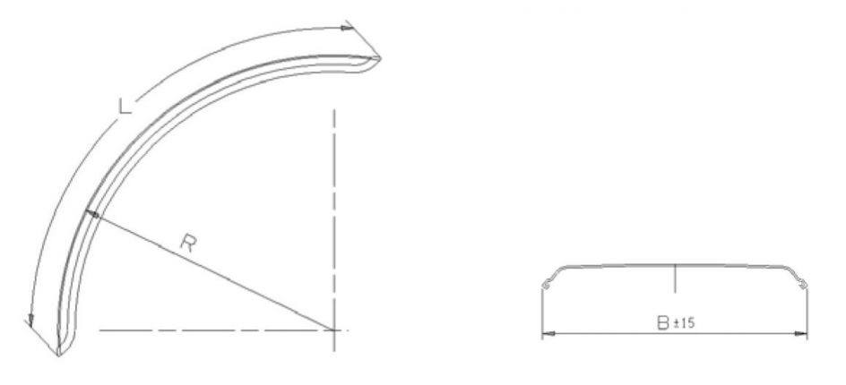Court- garde-boue - tracteur