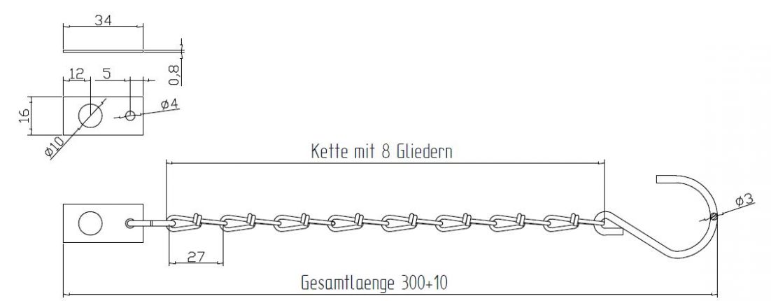 Chaîne de sécurité - 405841.001 - Fermetures