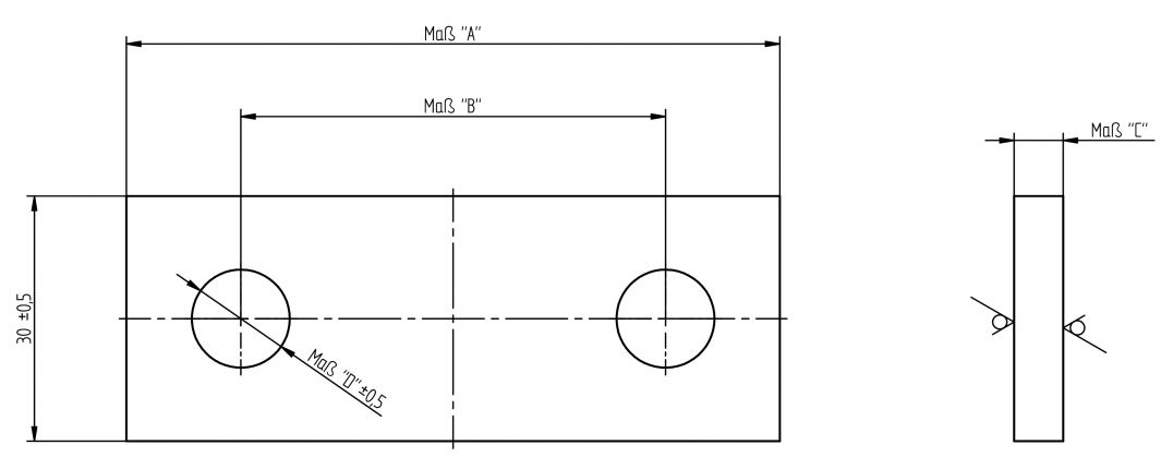 Plaque de serrage - 406561.003 - Ancrage de fixation