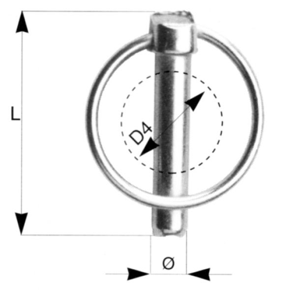 Goupille fendue - 407807.005 - Goupilles pliantes / goupilles fendues à ressort