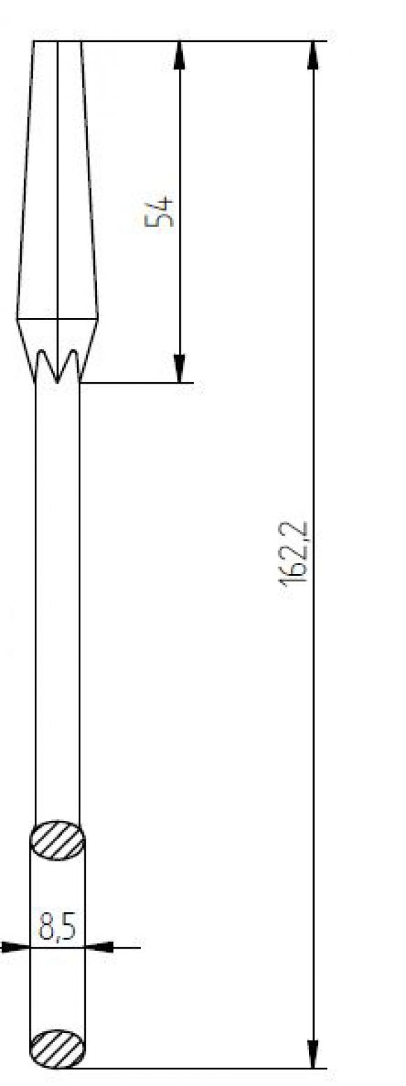 Clé de mandrin galv. - 408059.001 - Verrous / Accessoires