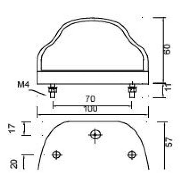 Regpoint - 408806.001 - Feux de plaque d'immatriculation