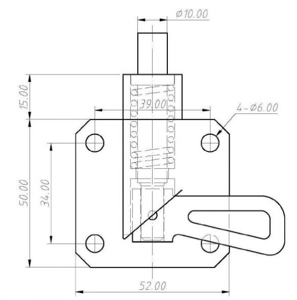 Loquet à verrou - 408972.001 - Fermetures