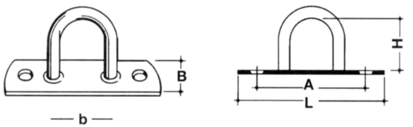 Crampe du boulon en U - 409892.001 - Fixation de la bâche