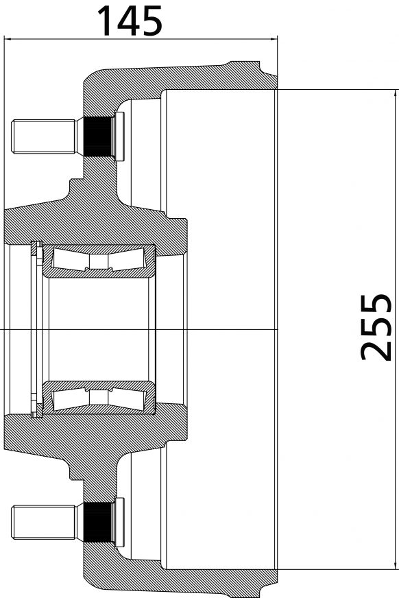 Moyeu de frein 255 - 412249P002 - Moyeu du frein
