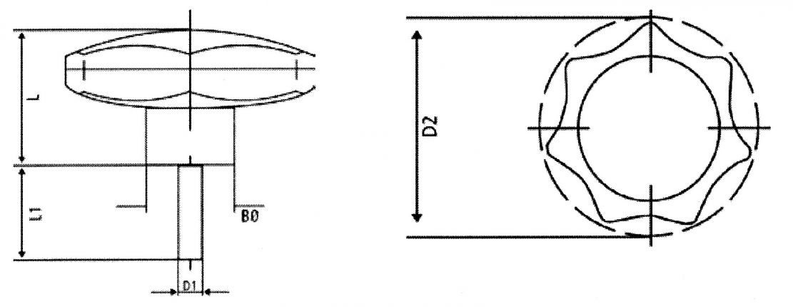 Poignée étoile - 412777.002 - Poignées