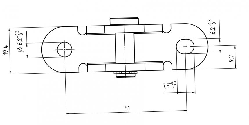Étrier de connexion - 412942.001 - Matériau de fixation pour ressorts à gaz