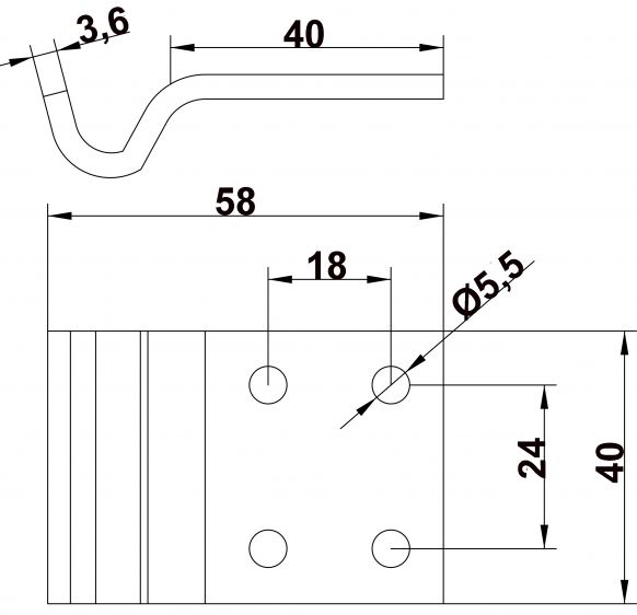 Contre crochet - 413461.001 - Fermetures