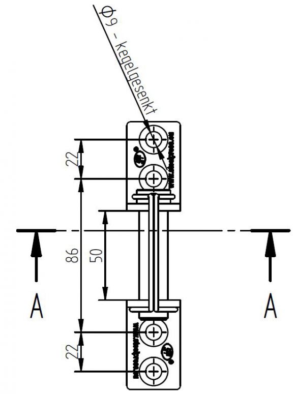 Broche de charnière - 413623.001 - Charnières