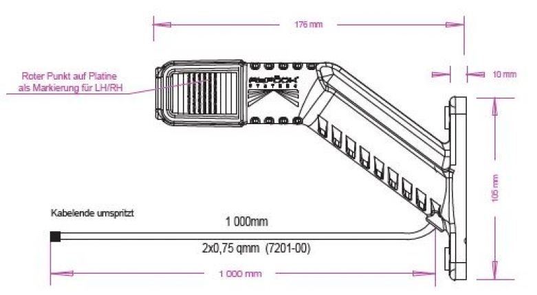 Superpoint 4 LED 12V/24V - 415811.001 - Feux de gabarit
