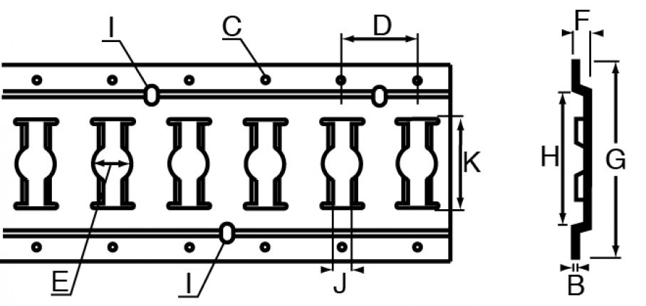 Rail d'ancrage combiné - 416941.001 - Ancrage de fixation