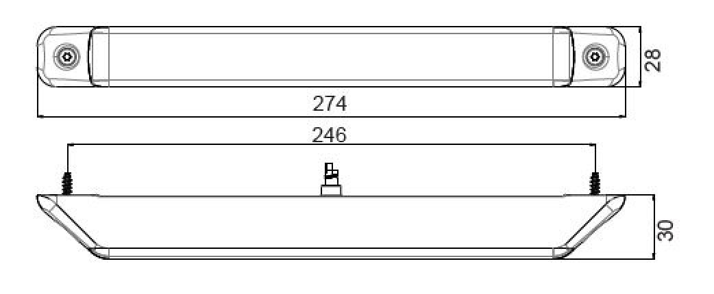 Linepoint 2 LED 12V/24V - 417191.001 - Feux arrières
