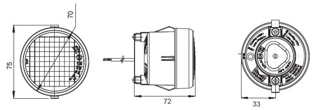 Roundpoint 2 LED 12V/24V - 417279.001 - Feux arrières
