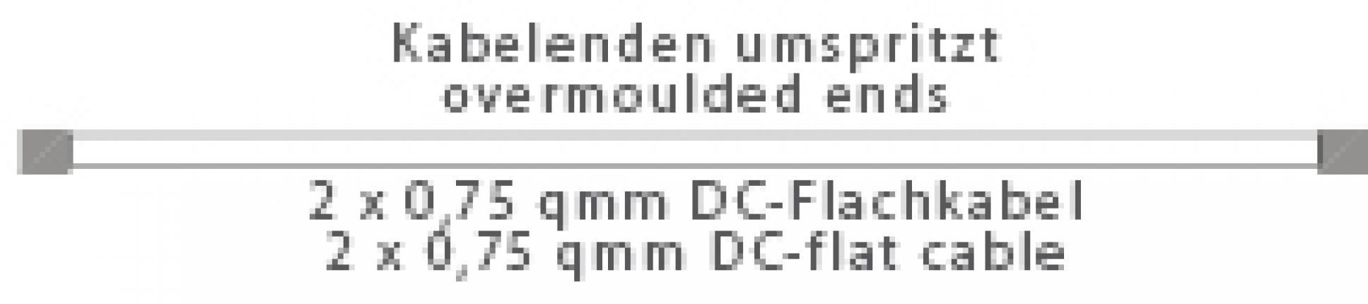 Câble plat 2x0,75 DC - 417329.001 - Câbles de raccordement