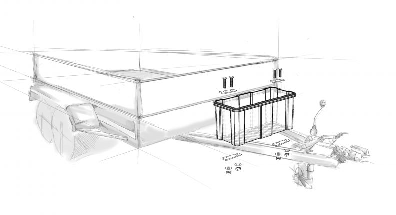 Kit de montage - 420271.001 - Boîtes de rangement