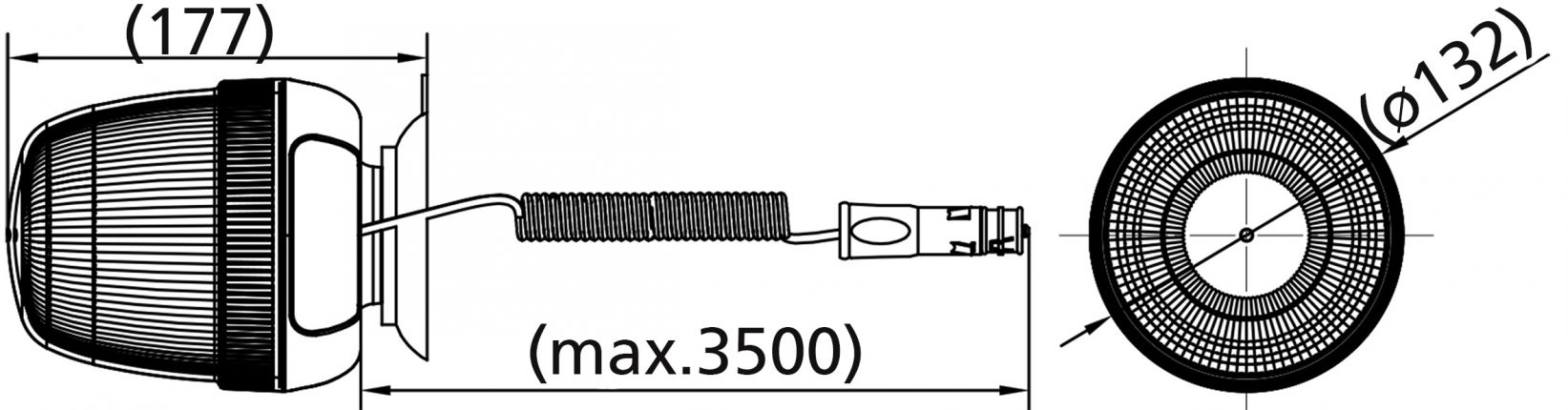 Gyrophare LED haut - 421453.001 - Gyrophares