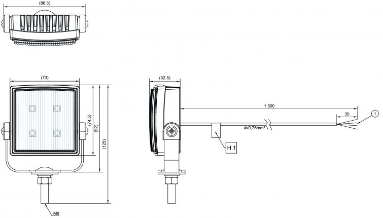 Feu clignotant LED - 421516.001 - Gyrophares