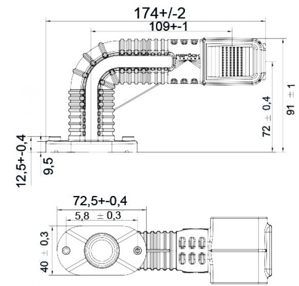 Superpoint 4 LED 12/24V - 421943.001 - Feux de gabarit