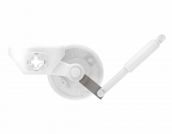 Support de l'amortisseur coudée