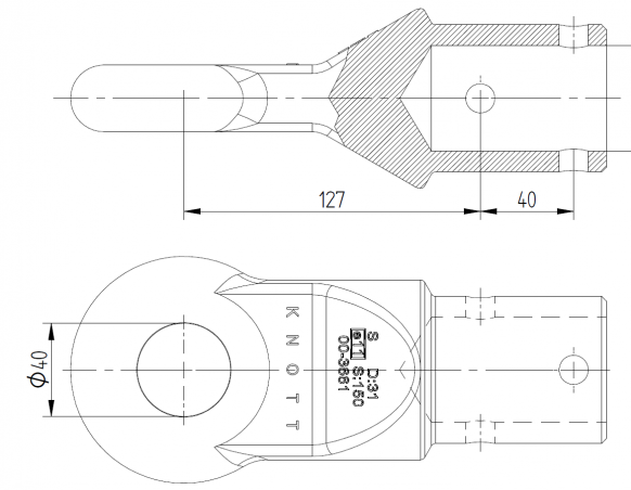 Anneaux de timon "Englisch"