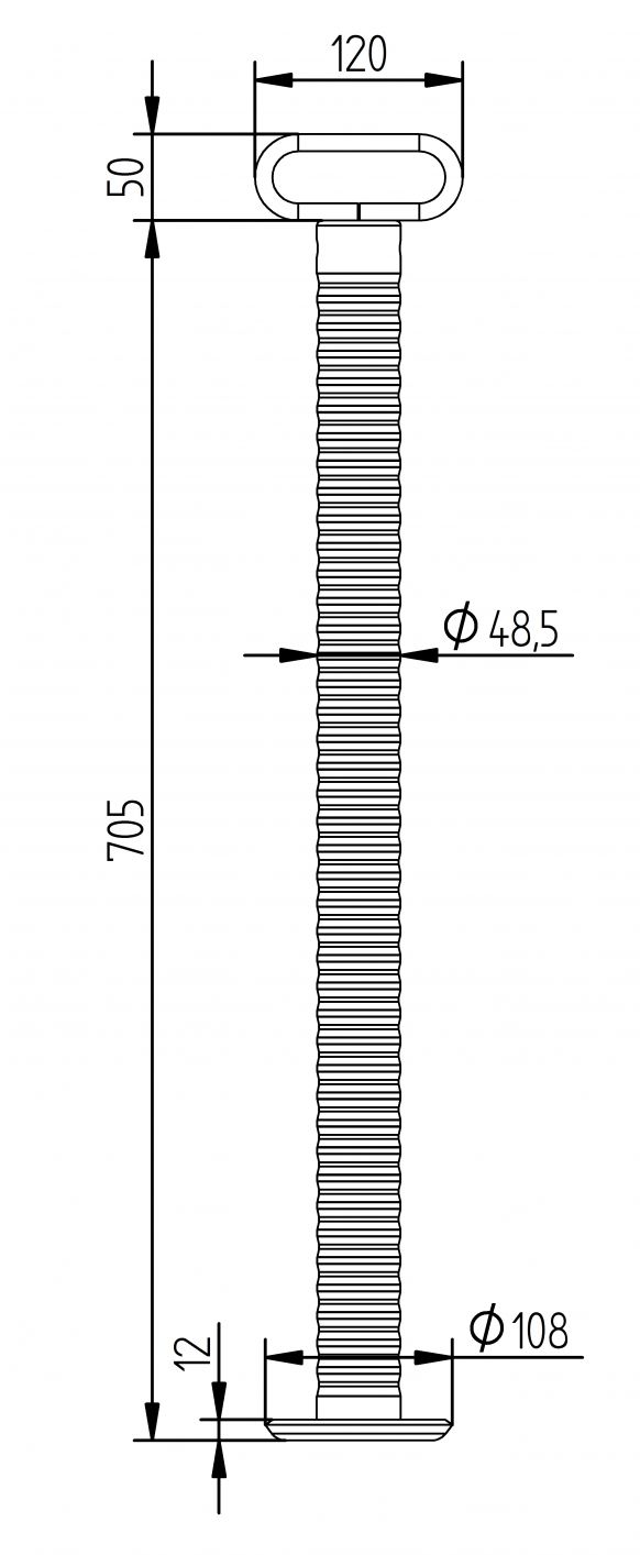 Support antichute TL48 - 6D6585.001 - Pieds de support