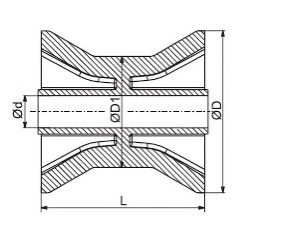 Rouleau d'étrave 3" - 6X1064.013 - Remorque pour bateau