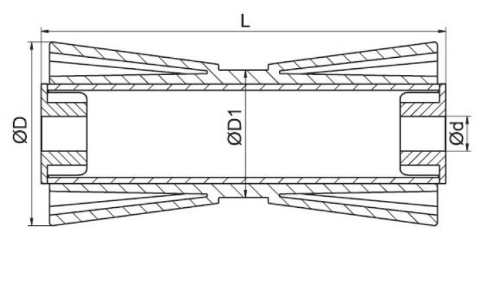 rouleau de quille de 5 '' - 6X1064.039 - Remorque pour bateau