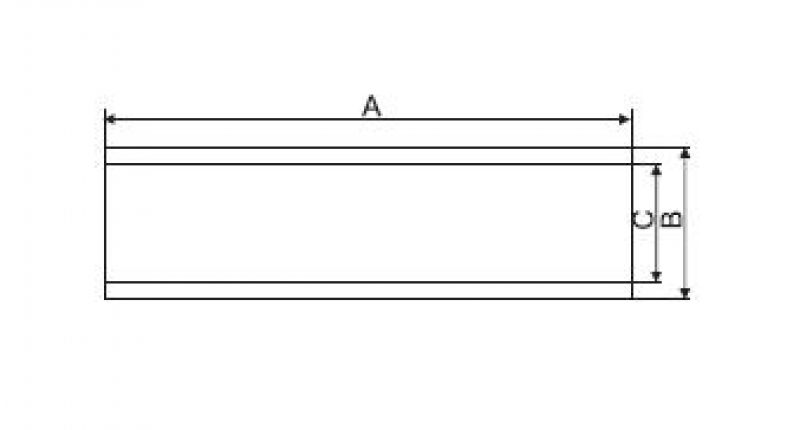 Support de quille 2,5"x12" - 6X1065.011 - Remorque pour bateau