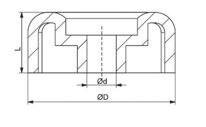 Embout d'extrémité 3" - 6X1067.001 - Remorque pour bateau