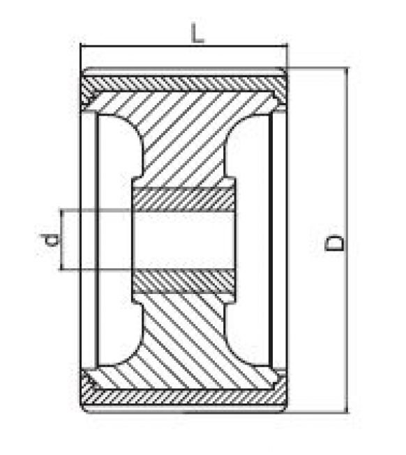 Slipprolle 5" - 6X1067.021 - Remorque pour bateau