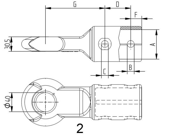 Anneau de timon "DIN 40" - 98762093 - Anneaux de timon